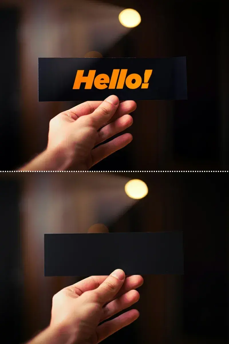 remove text from image